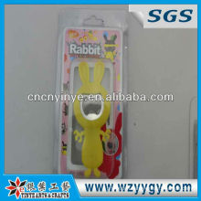 2013 customized vivid rabbit shaped Soft PVC bottle opener